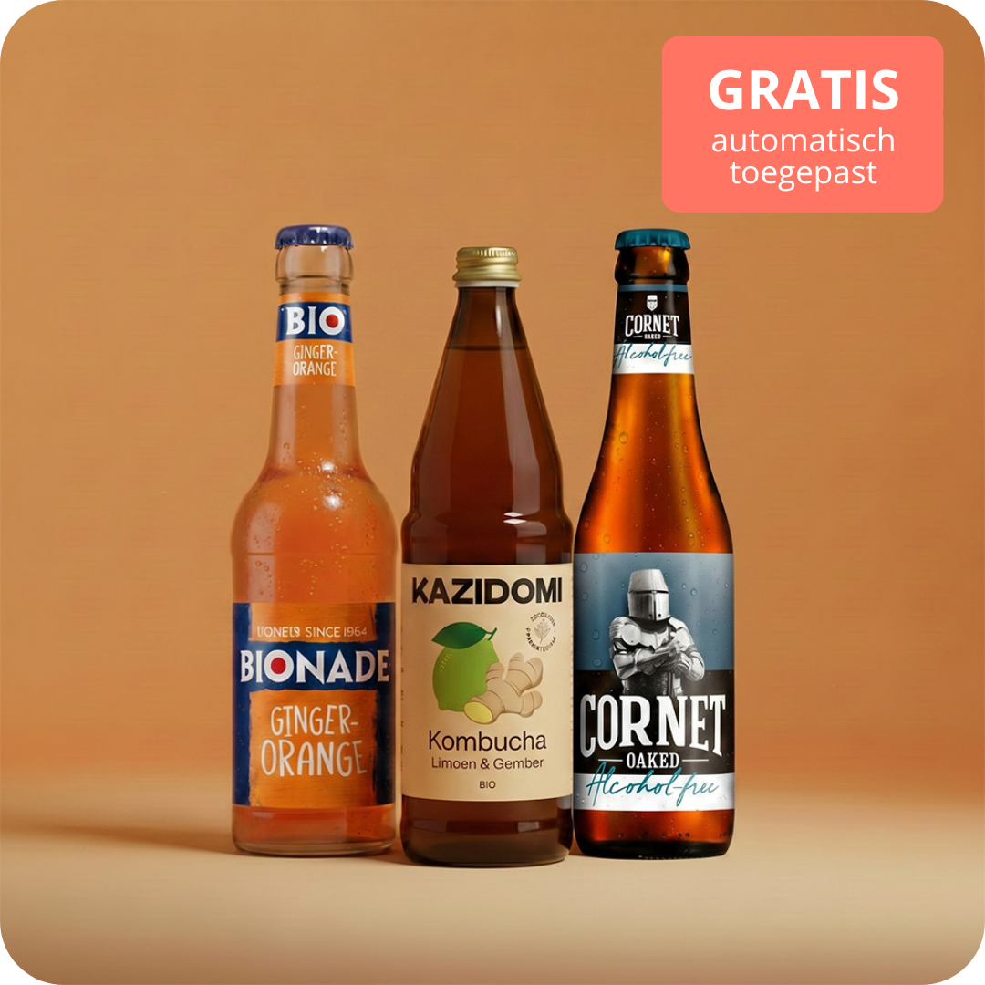 Gratis Kombucha, Cornet 0.0 en Bionade