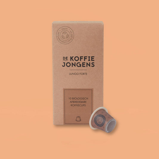 Bio Lungo forte koffie cups, 10 stuks