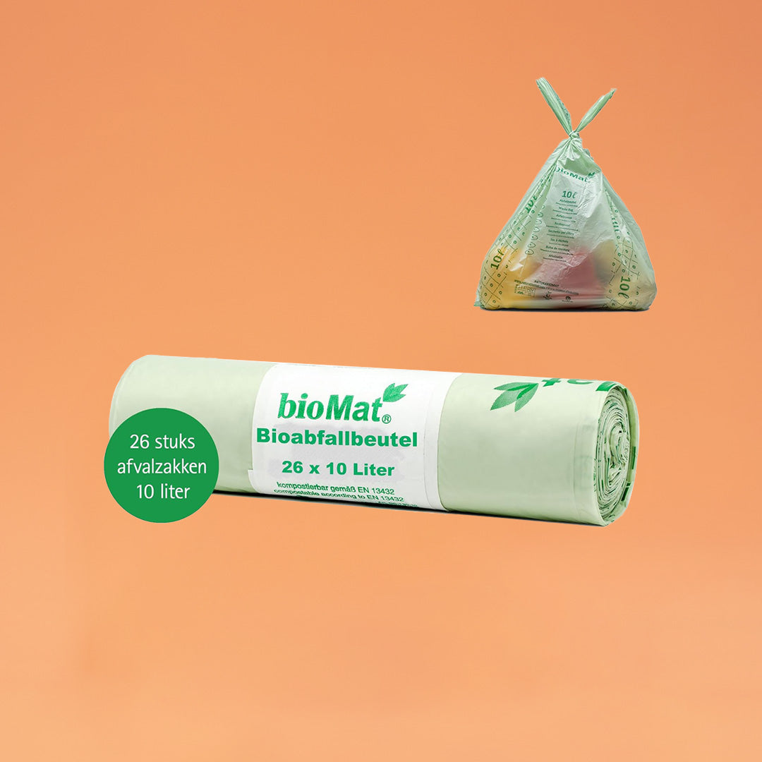 Composteerbare afvalzakken met handvaten 26 x 10 liter