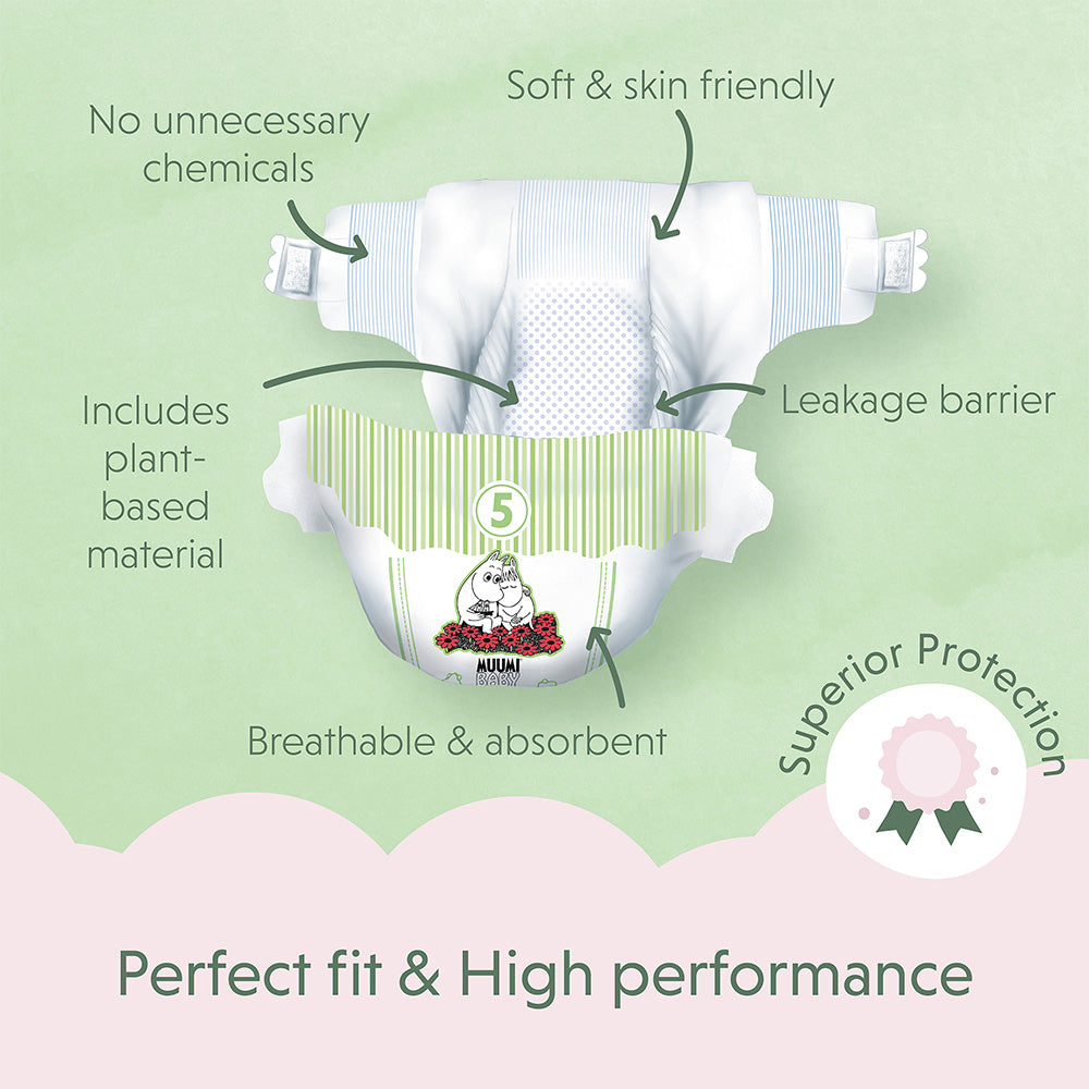 Moomin Baby luiers maat 5 (10-16 kg)
