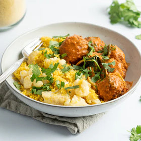 Rode curry - met vegan gehaktballen