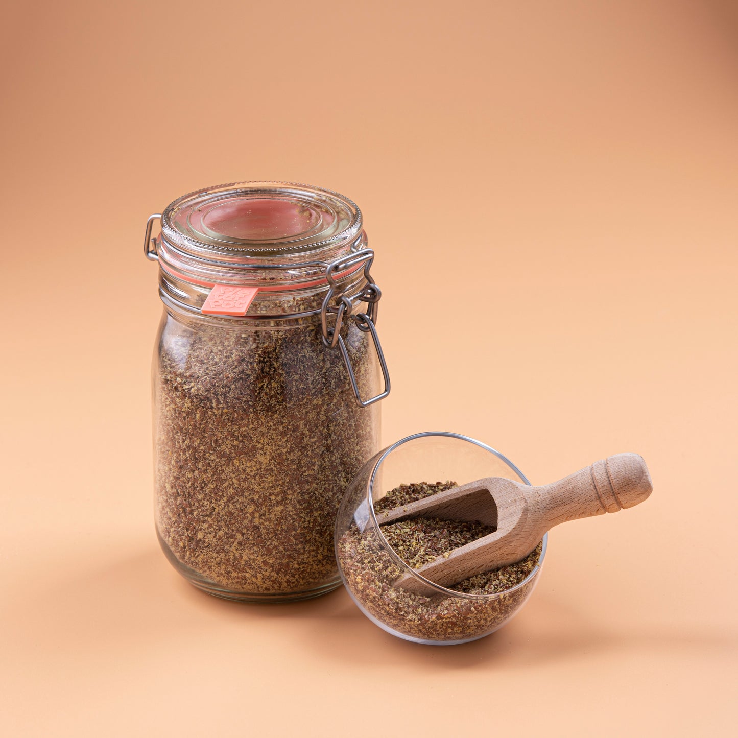 Bio lijnzaad, gebroken