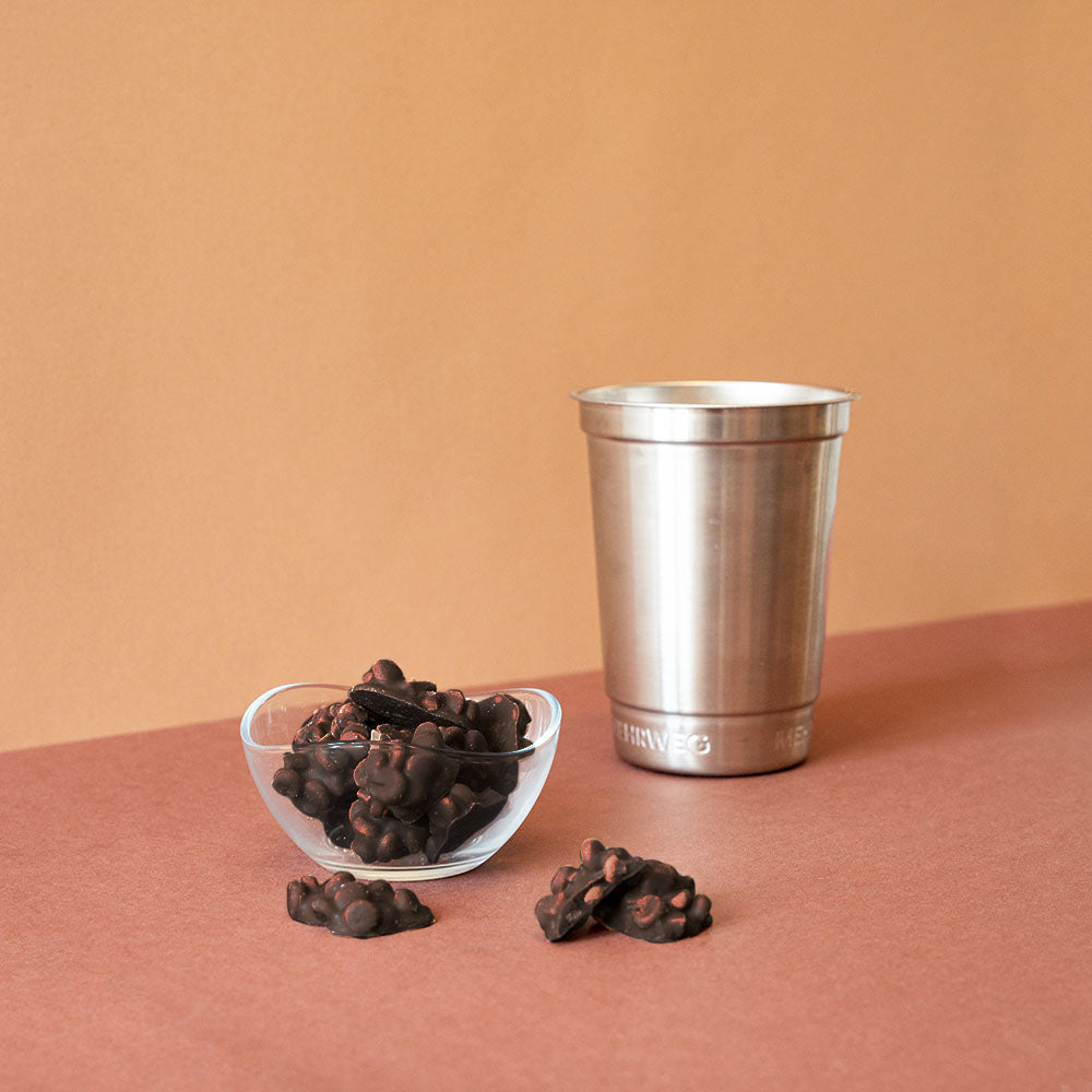Chocolade cookie fudge rotsjes, puur - navulpot