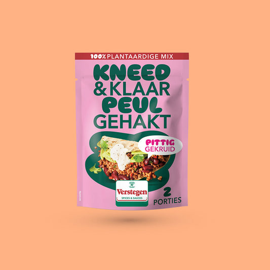 Verpieter me niet - Kneed&Klaar Vegan Peulgehakt - Pittig gekruid