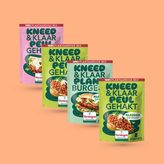 Verpieter me niet - Kneed&Klaar Vegan mix pakket