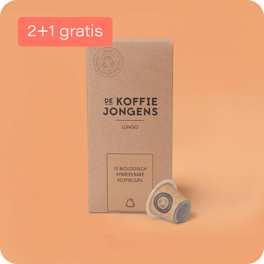 Bio Lungo koffie cups, 10 stuks