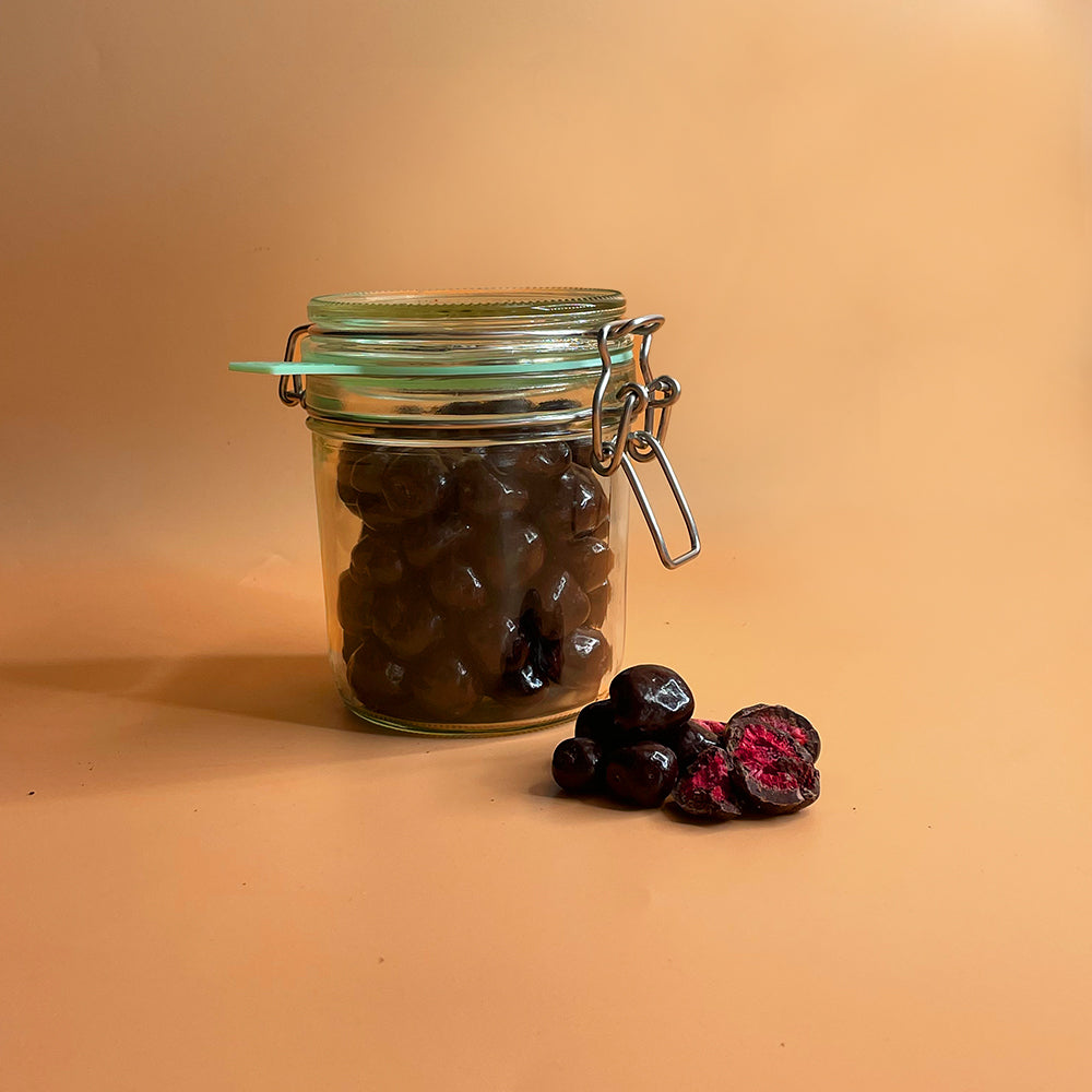 Verpieter me niet - Bio frambozen pure chocolade