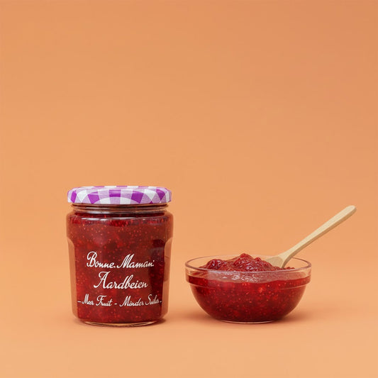 Verpieter me niet - Bonne Maman Meer Fruit Minder Suiker Aardbei Jam
