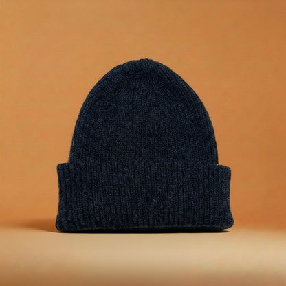 Muts van Merino- en Alpacawol, donkerblauw