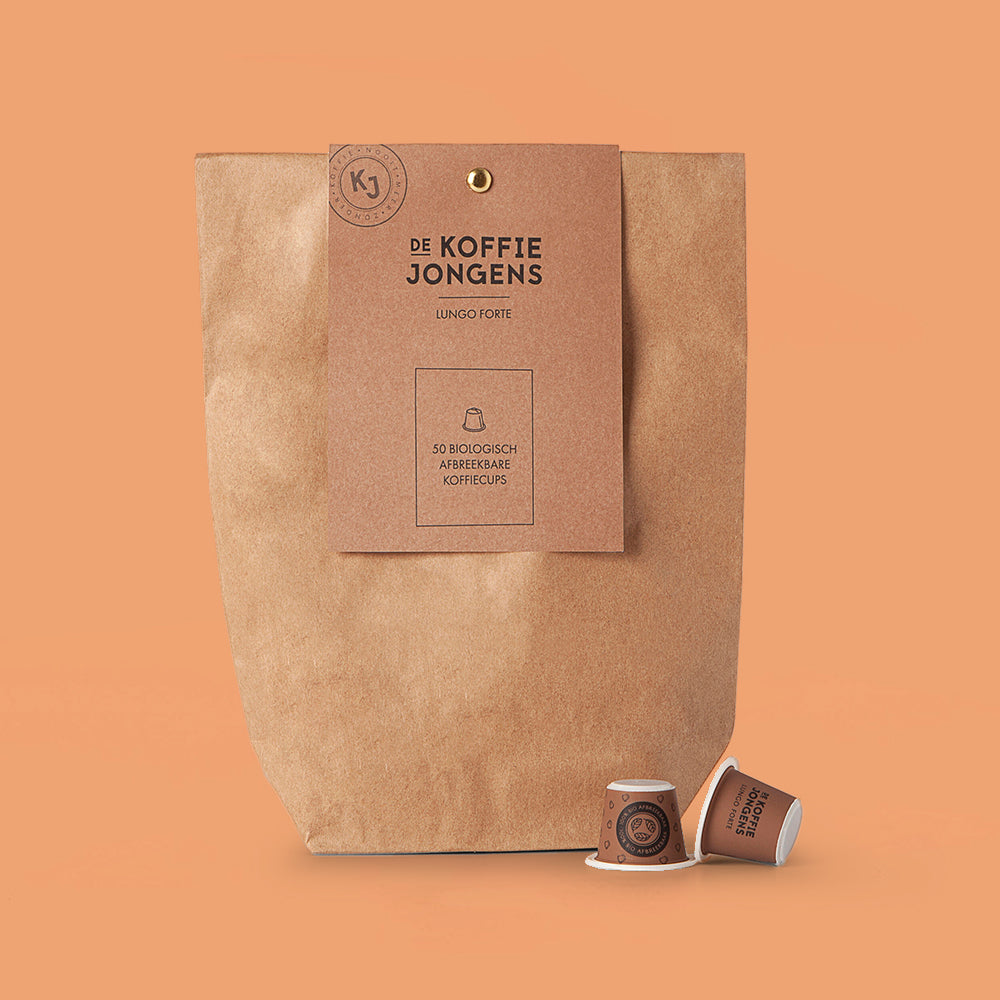 Bio Lungo forte koffie cups, 50 stuks