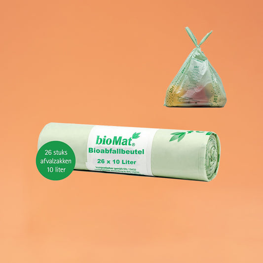 Composteerbare afvalzakken met handvaten 26 x 10 liter