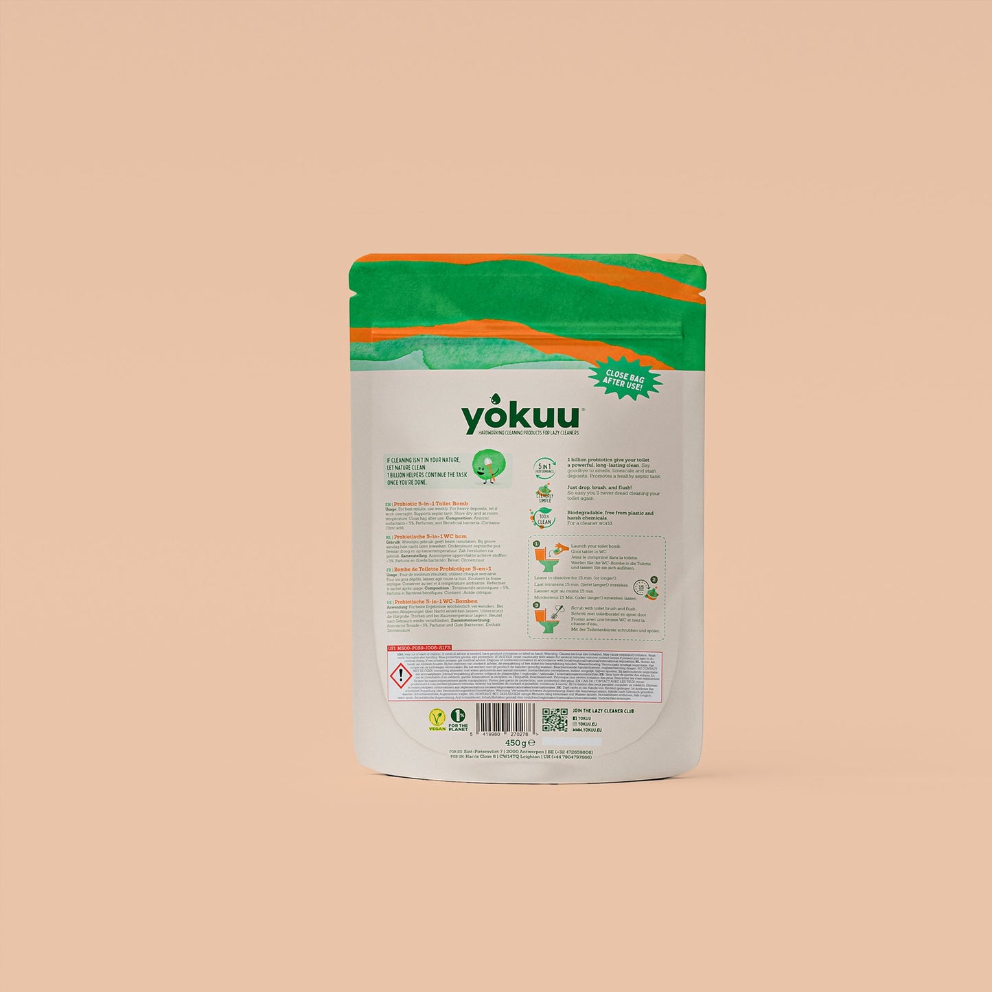 Yokuu toilet bom, eucalyptus & mint