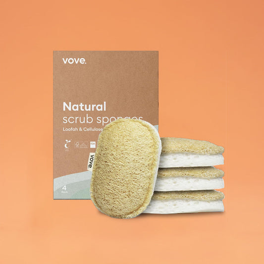 Eco schuursponsjes (4 stuks)