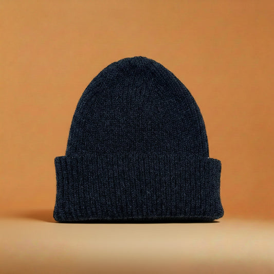 Muts van Merino- en Alpacawol, donkerblauw