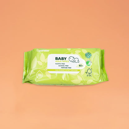 Baby Aqua Wipes/ billendoekjes, 60 stuks