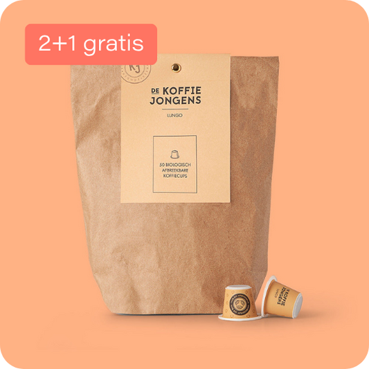 Bio Lungo koffie cups, 50 stuks