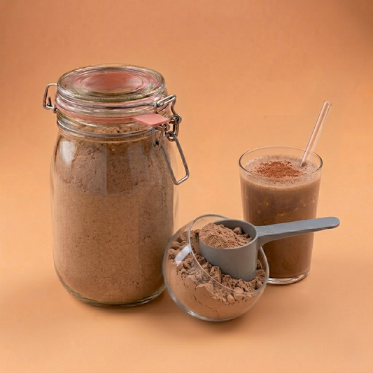 Chocolade proteine poeder