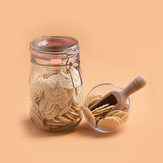 Rijstrondjes, zeezout