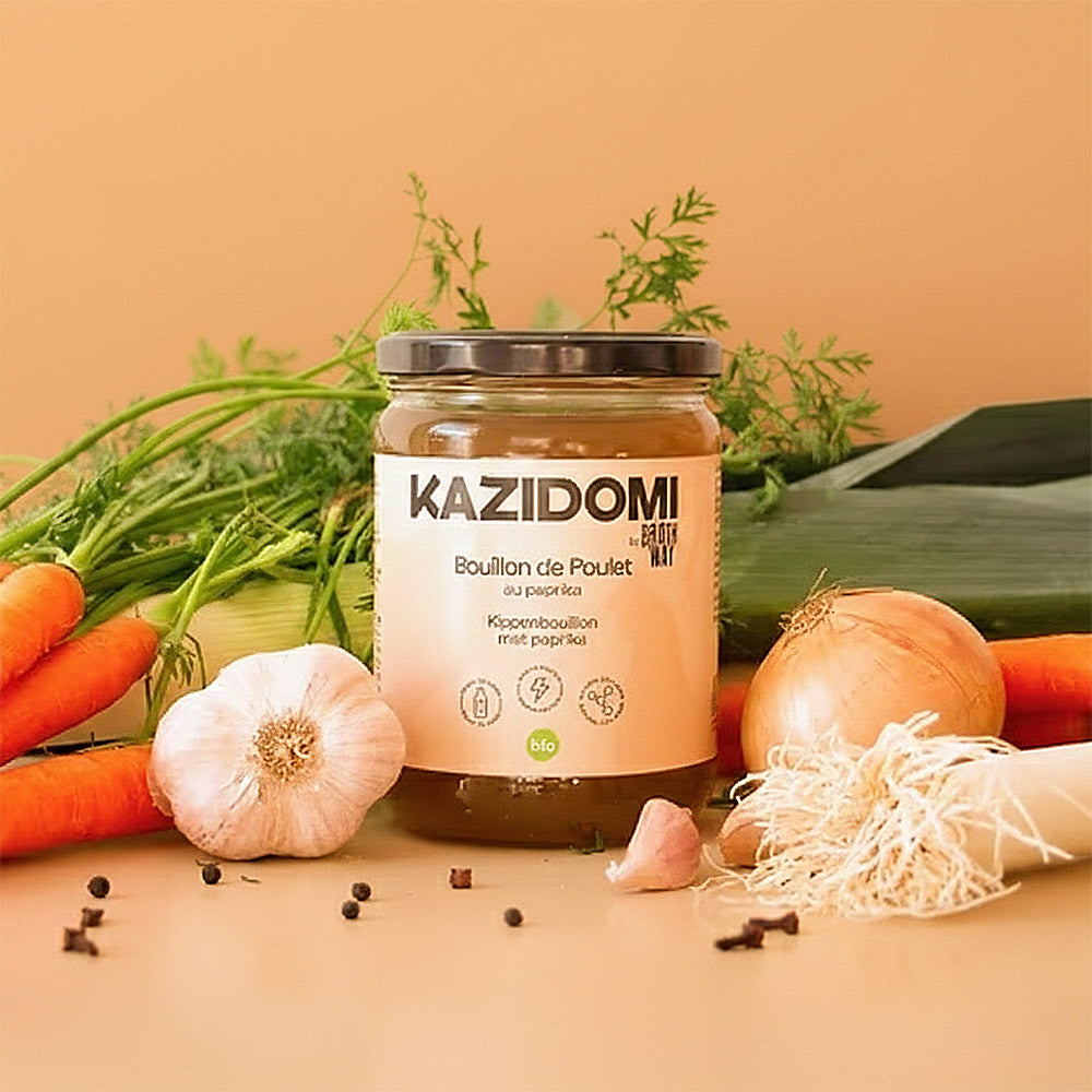 Bio Kippenbouillon met Paprika