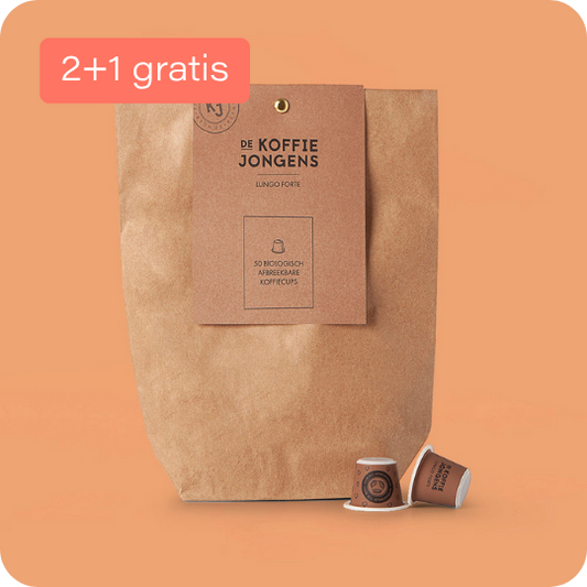 Bio Lungo forte koffie cups, 50 stuks