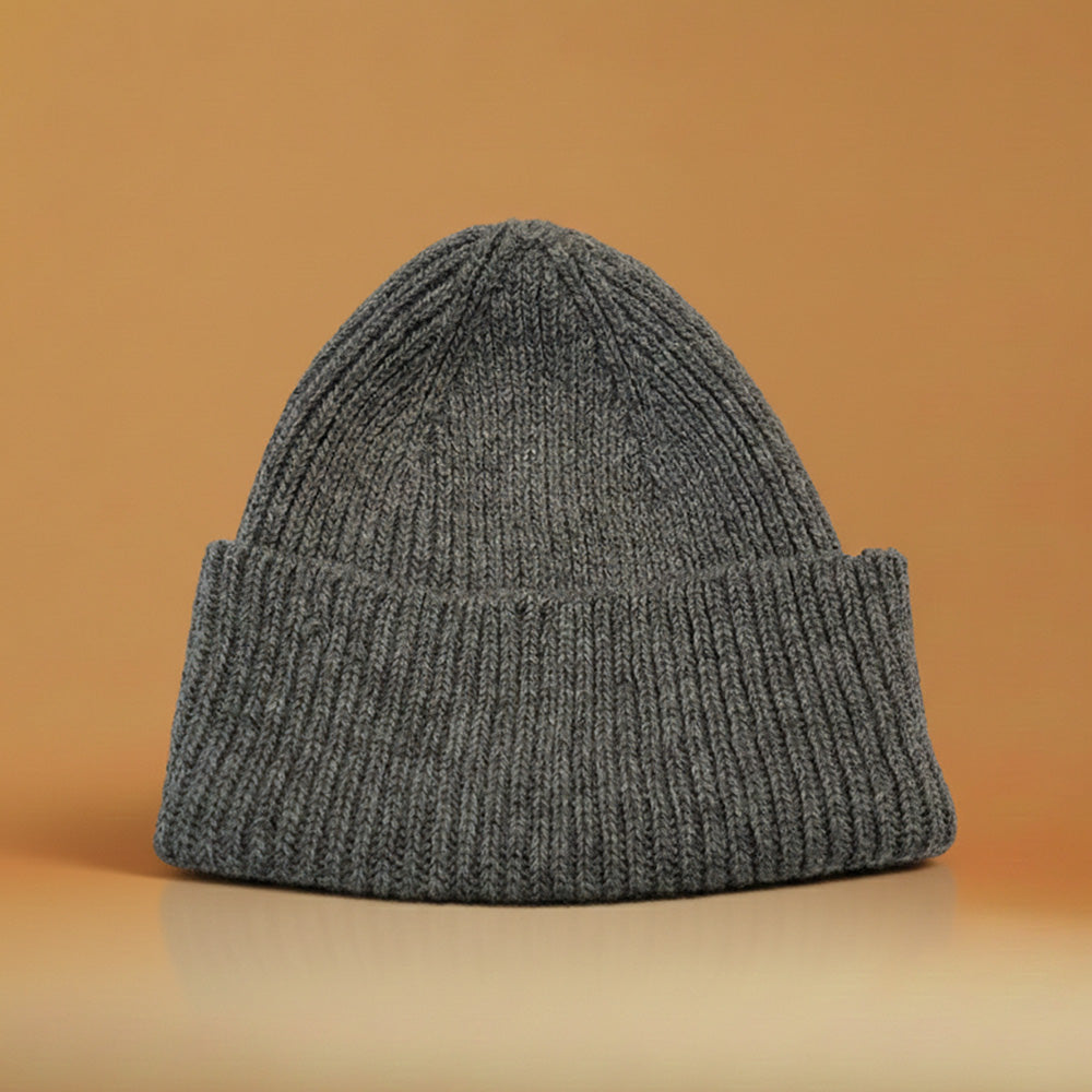 Merinowol muts, taupe