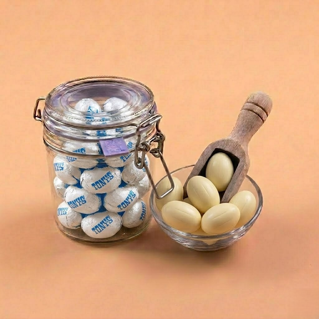 Verpieter me niet, Tony's Paaseitjes Witte chocolade