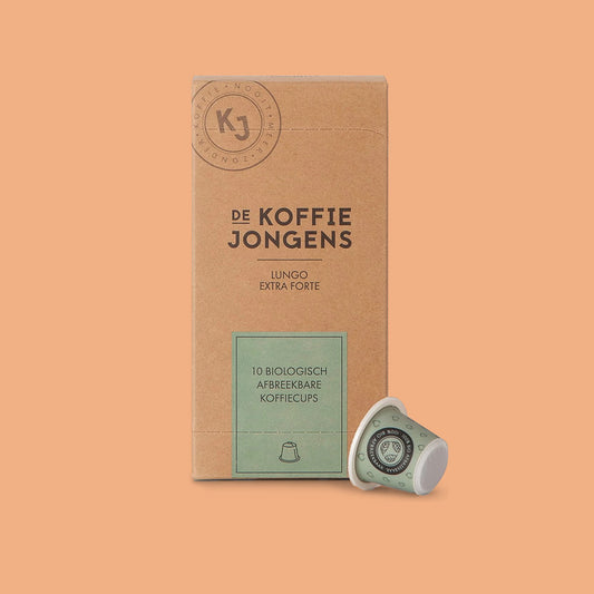 Bio Lungo extra forte koffie cups, 10 stuks