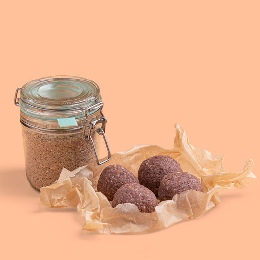 Acht vegan gehaktballen, mix