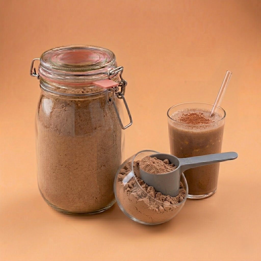 Chocolade proteine poeder