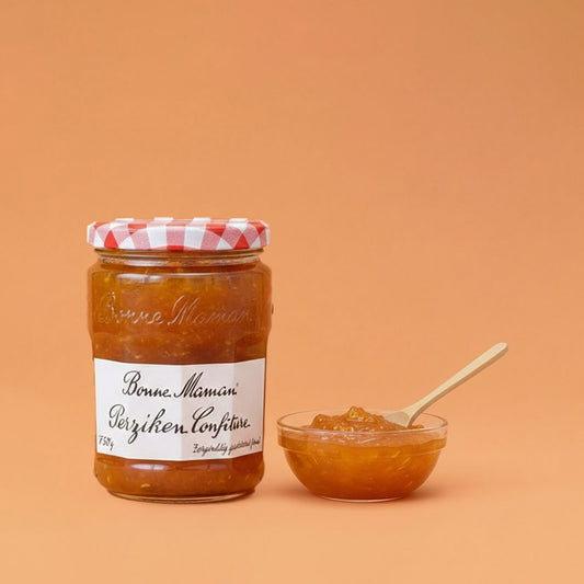 Verpieter me niet - Bonne Maman Confiture Perzik jam