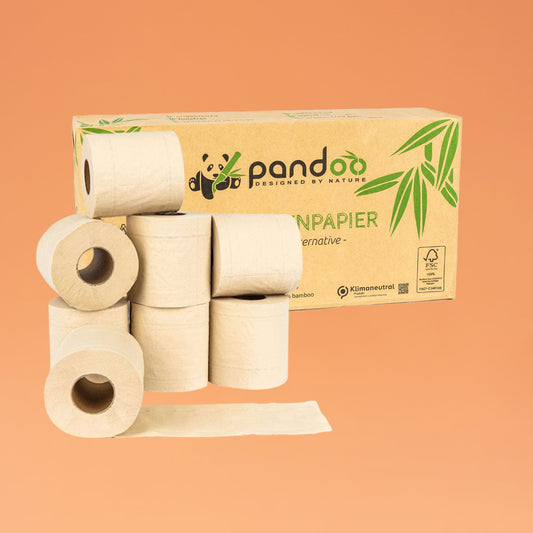 Pandoo bamboe toiletpapier 8 rollen